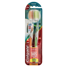 Load image into Gallery viewer, Colgate Slim Soft Advanced Ultra Soft Toothbrush Value 2-Pack