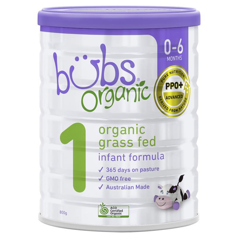 Bubs Organic 1 Grass Fed Infant Milk Formula 800g