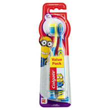 Load image into Gallery viewer, Colgate Minions Kids Toothbrush 6+ Years Extra Soft 2 Pack