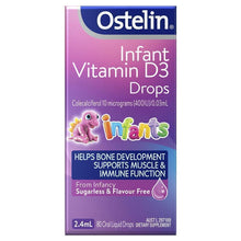 Load image into Gallery viewer, Ostelin Infant Vitamin D3 Drops 2.4ml (expiry 5/24)