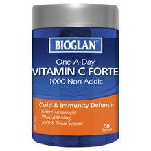 Load image into Gallery viewer, Bioglan One-a-Day Vitamin C Forte 1000mg 50 Tablets