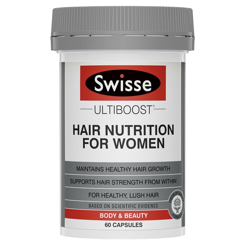 SWISSE Ultiboost Hair Nutrition For Women 60 Capsules
