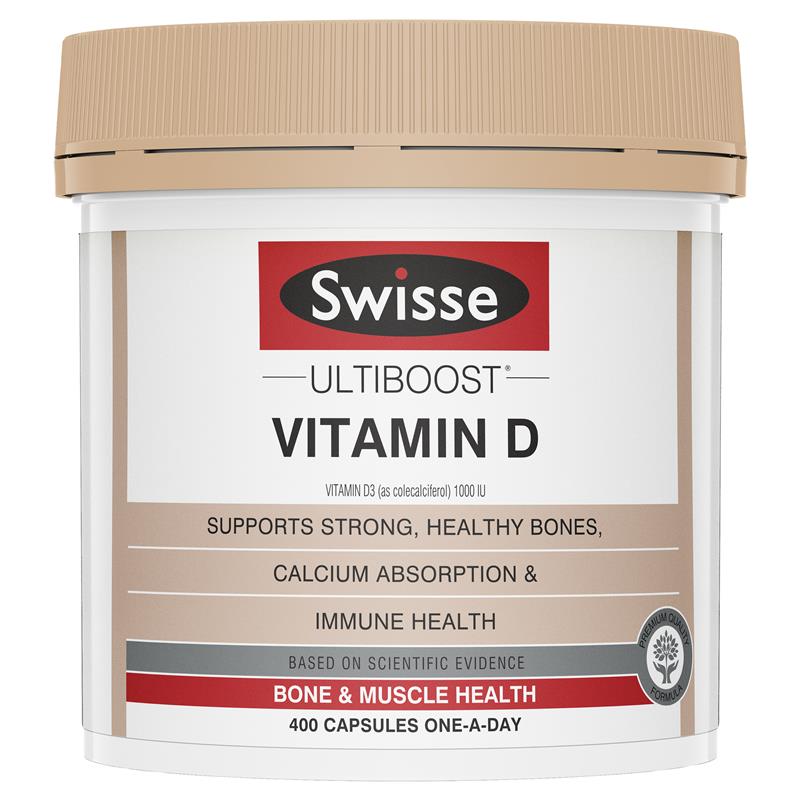 SWISSE Ultiboost Vitamin D 400 Capsules