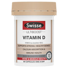 Load image into Gallery viewer, SWISSE Ultiboost Vitamin D 60 Capsules