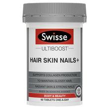 Load image into Gallery viewer, SWISSE Ultiboost Hair Skin Nails+ 60 Tablets