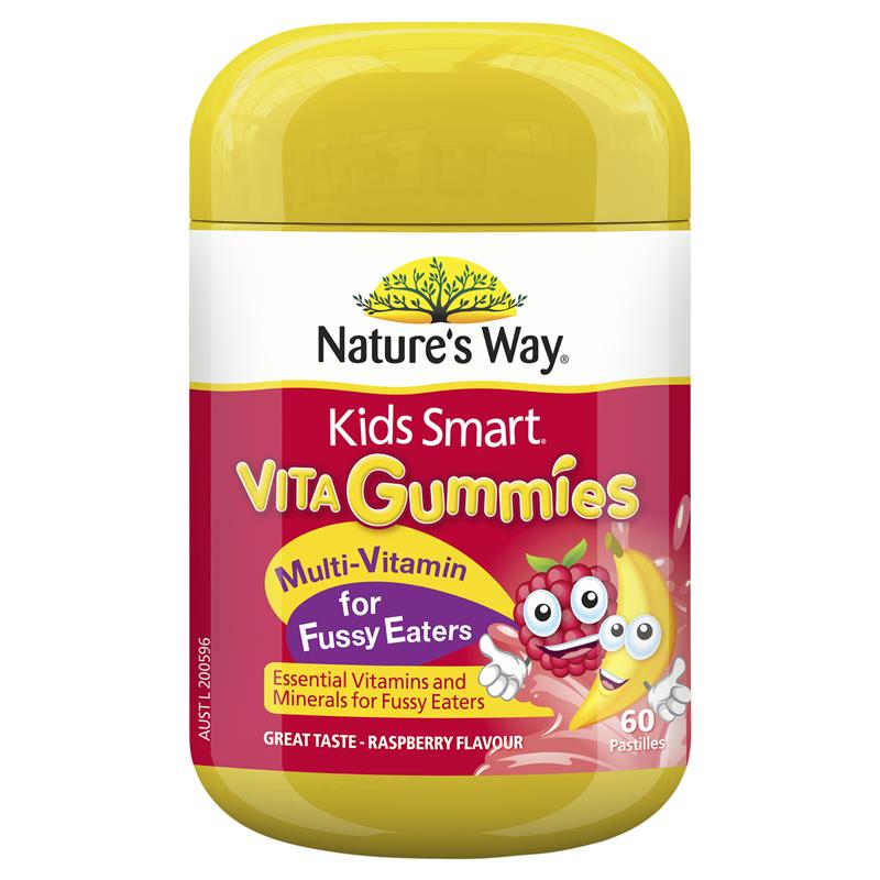 Nature's Way Kids Smart Vita Gummies Multi Vitamin for Fussy Eaters 60 Pastilles