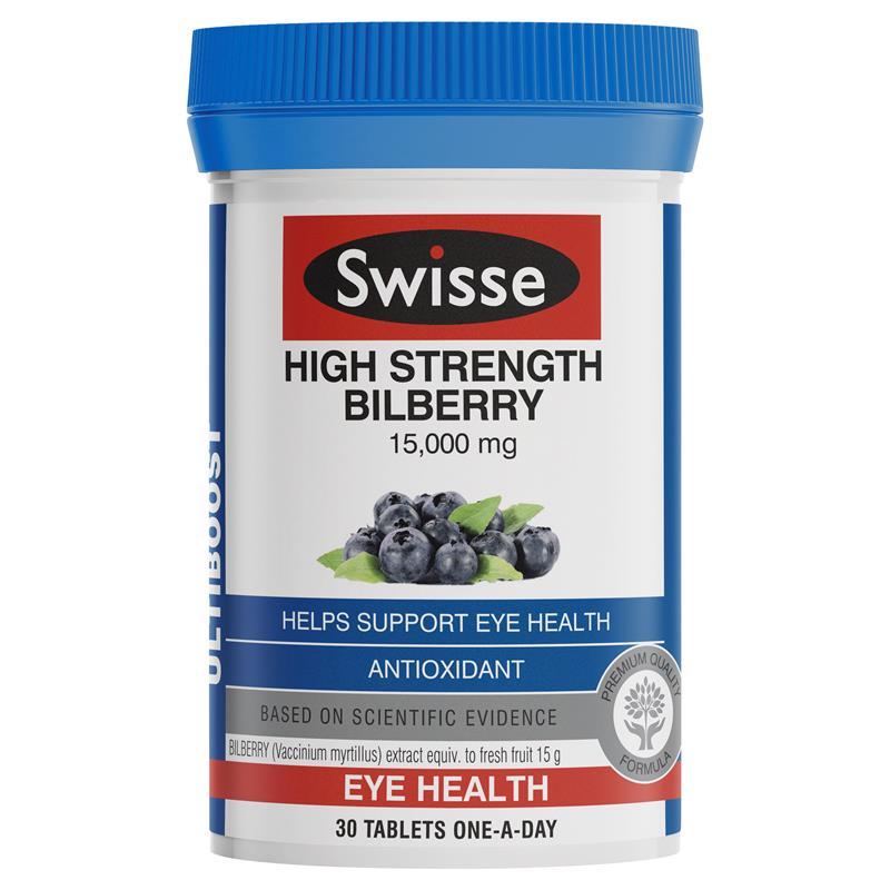 SWISSE Ultiboost Bilberry 30 Tablets