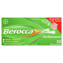 Load image into Gallery viewer, Berocca Energy Vitamin Original Berry Effervescent Tablets 30 pack