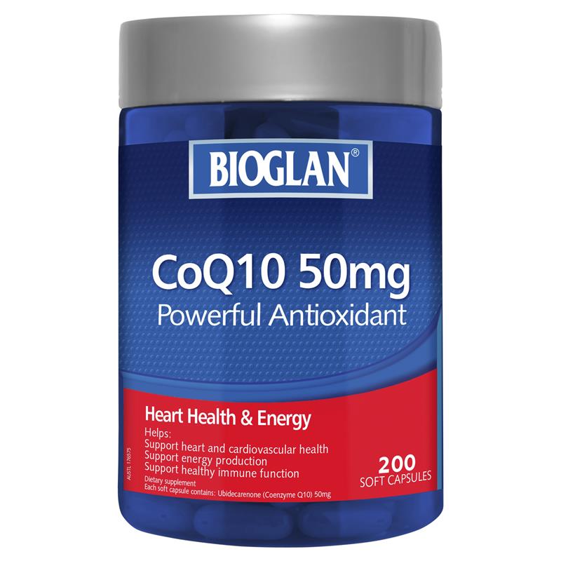 Bioglan CoQ10 50mg 200 Capsules