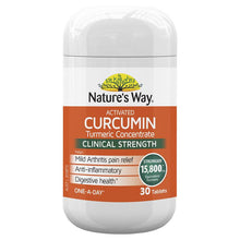 Load image into Gallery viewer, Nature&#39;s Way Activated Curcumin Clinical Strength 30 Tablets