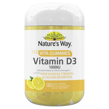 Load image into Gallery viewer, Nature&#39;s Way Vita Gummies for Adults Vitamin D 120 Pastilles