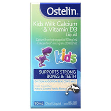 Load image into Gallery viewer, Ostelin Kids Milk Calcium &amp; Vitamin D3 Liquid 90ml