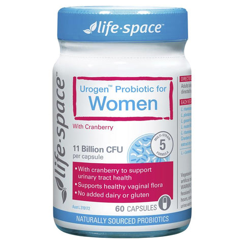 Life-Space Urogen Probiotic for Women with Cranberry 60 Capsules