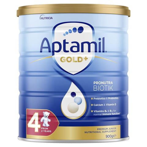 Aptamil Gold+ 4 Junior Nutritional Supplement Milk Drink From 2 Years 900g (expiry 1/25)