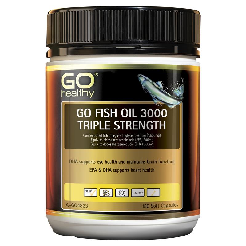Go Healthy Fish 3000 Triple Strength Softgel 150 Capsules