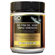 Load image into Gallery viewer, Go Healthy Fish 3000 Triple Strength Softgel 150 Capsules