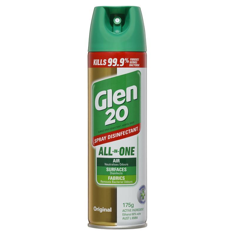 Glen 20 All-in-One Surface Disinfectant Spray Original Scent 175g