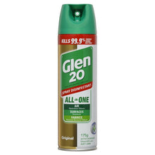 Load image into Gallery viewer, Glen 20 All-in-One Surface Disinfectant Spray Original Scent 175g