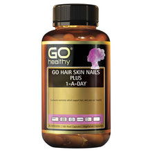 Load image into Gallery viewer, Go Healthy Hair Skin Nails Plus 1-a-day 100 Vege Capsules