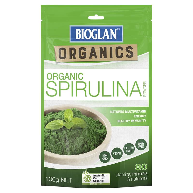 Bioglan SuperFoods Organic Spirulina Powder 100G