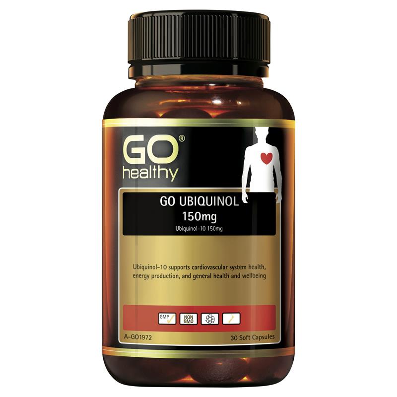 Go Healthy Ubiquinol 150mg 30 Soft Capsules