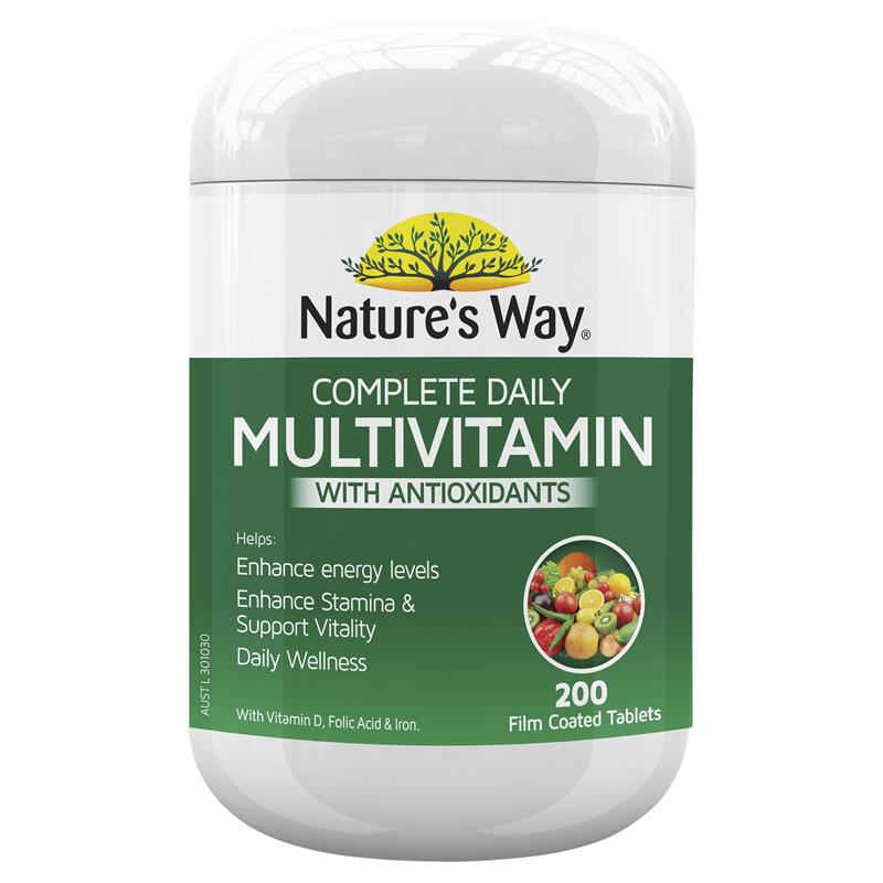 Nature's Way Complete Daily Multivitamin 200 Tablets