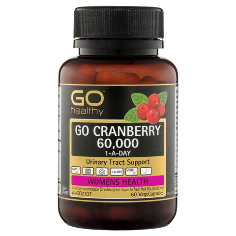 GO Healthy Cranberry 60000+ 60 Vege Capsules