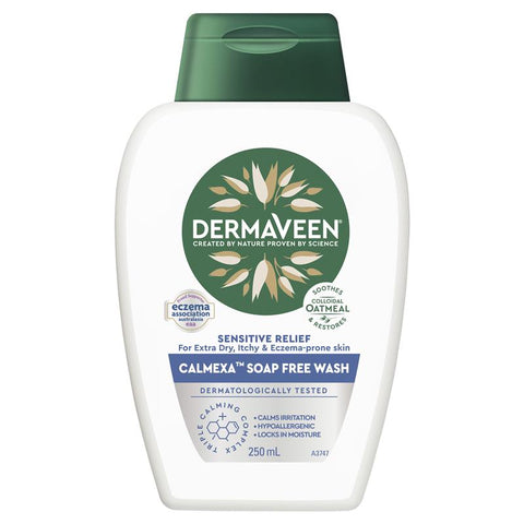 DermaVeen Calmexa Sensitive Relief Soap Free Wash 250mL