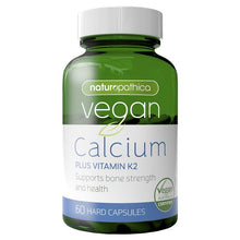 Load image into Gallery viewer, Naturopathica Vegan Calcium Plus Vitamin K2 60 Capsules