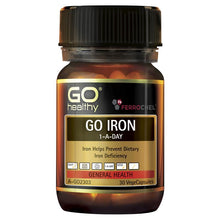 Load image into Gallery viewer, GO Healthy Go Iron 1 A Day 30 Vege Capsules