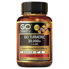 Load image into Gallery viewer, GO Healthy Turmeric 30000+ 1 A Day 60 Vege Capsules