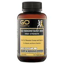 Load image into Gallery viewer, GO Healthy Magnesium 800 120 Vege Capsules