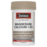 SWISSE Ultiboost Magnesium Calcium + Vitamin D 120 Tablets