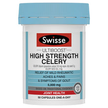 Load image into Gallery viewer, Swisse Ultiboost High Strength Celery 5000mg 50 Capsules