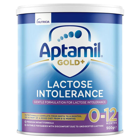 Aptamil Gold+ Lactose Intolerance Baby Infant Formula 0 - 12 Months 900g (Expiry 02/26)