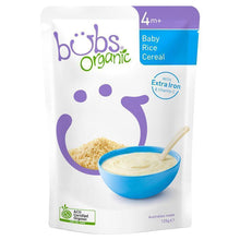 Load image into Gallery viewer, Bubs Organic Baby Rice Cereal 125g