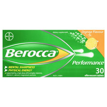 Load image into Gallery viewer, Berocca Energy Vitamin Orange Effervescent Tablets 30 pack
