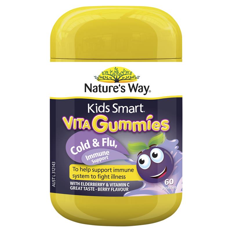 Nature's Way Kids Smart Vita Gummies Cold & Flu Immune Support 60 Pastilles