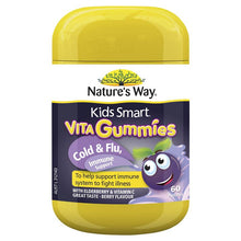 Load image into Gallery viewer, Nature&#39;s Way Kids Smart Vita Gummies Cold &amp; Flu Immune Support 60 Pastilles