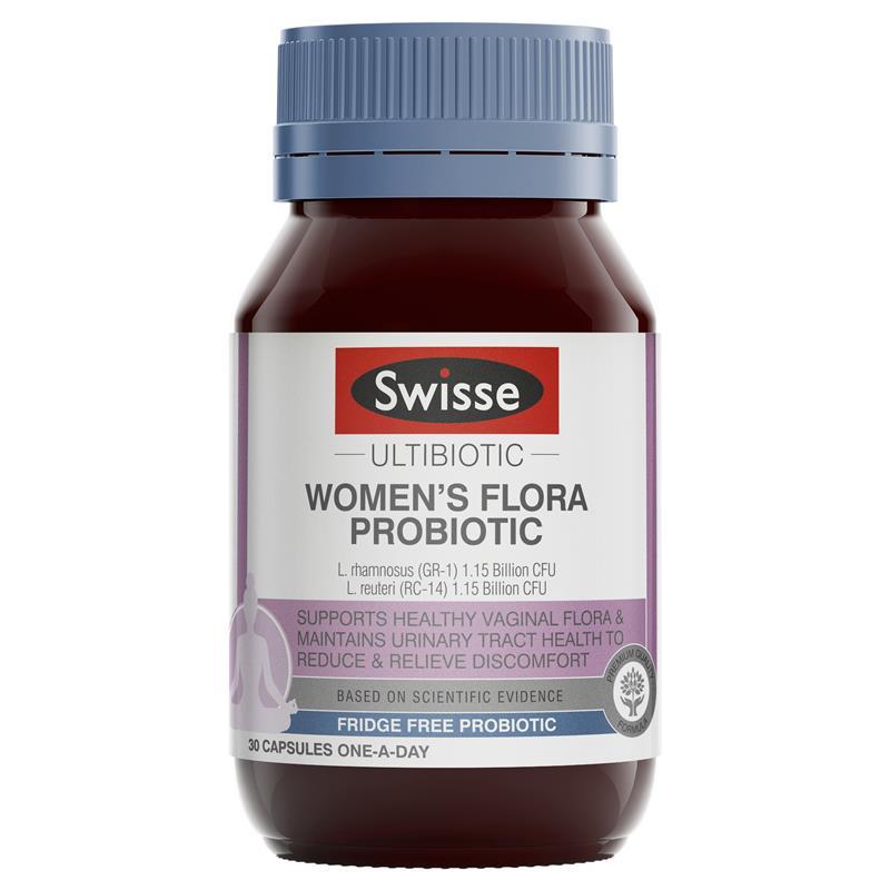 SWISSE Ultibiotic Womens Flora Probiotic 30 Capsules