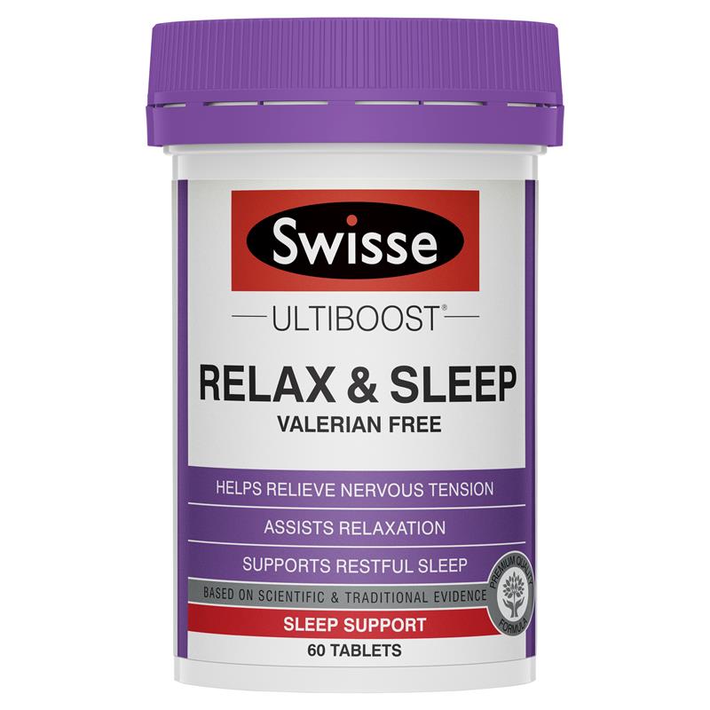 SWISSE Ultiboost Relax & Sleep 60 Tablets