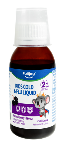 Fulljoy Kids 2+ Years Cold & FLu Natural Berry Flavour Oral Liquid 120mL