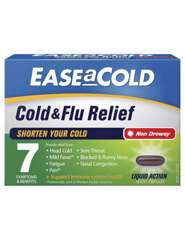 Ease a Cold Cold & Flu Relief 18 Capsules