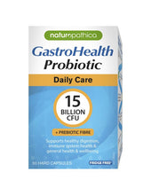 Load image into Gallery viewer, Naturopathica Gastrohealth Probiotic Daily Care 15 Billion 30 Capsules