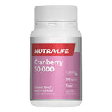 Nutra-Life Cranberry 50,000 Urinary Tract Health Support 50 Capsules