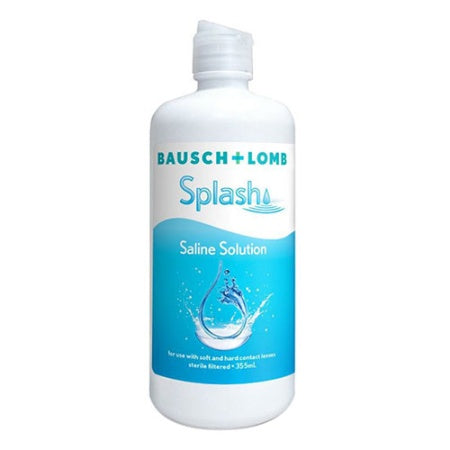 Bausch & Lomb Splash Saline Solution 355mL
