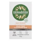 DermaVeen Daily Nourish Soap Free Cleansing Bar 115g