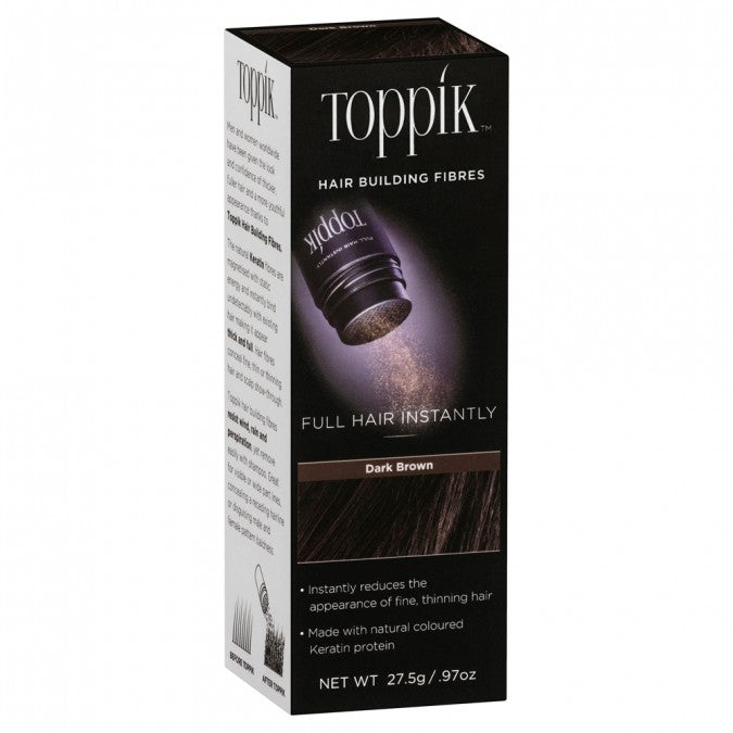 Toppik Hair Building Fibres Dark Brown 27.5g (Ships April)