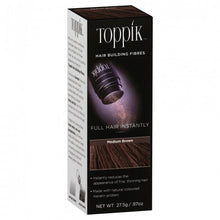 Load image into Gallery viewer, Toppik Hair Building Fibres Medium Brown 27.5g