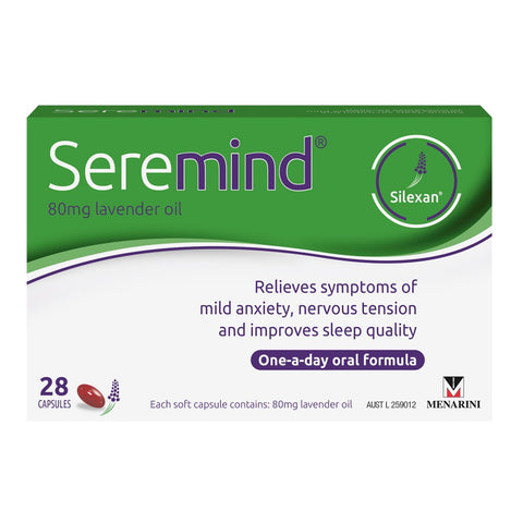 Seremind 80mg Lavender Oil 28 Capsules